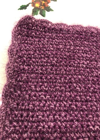 Kadın Mor Örgü kese YENİ KESE BANYO LİF - Görsel 2