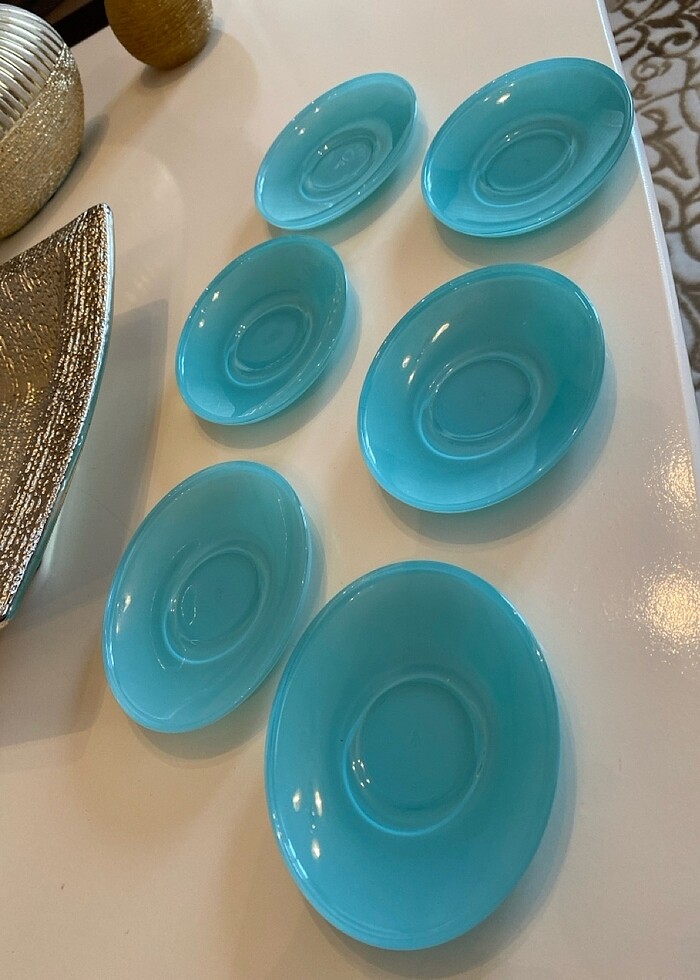 6 adet çay tabağı - Görsel 3