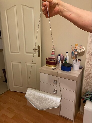 Gümüş abiye çanta - Görsel 2