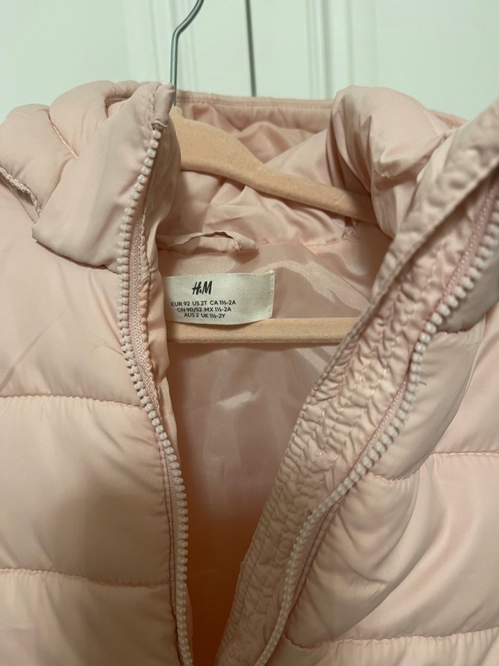 Kız Çocuk Pembe Fermuarlı Yelek - Görsel 2