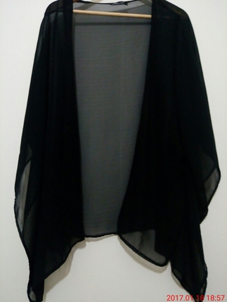 siyah sifon kimano