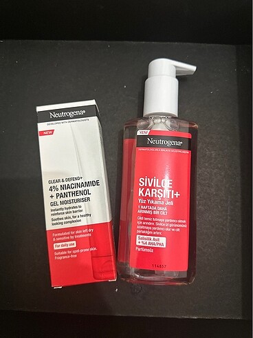 Neutrogena sivilce karşıtı ikili set