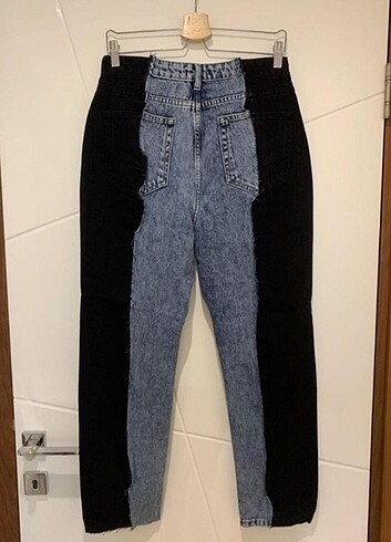 Çift renkli pantalon