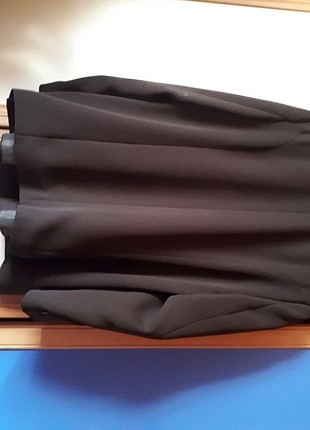 50 Beden kahverengi Renk 3lü takım etek ceket bluz