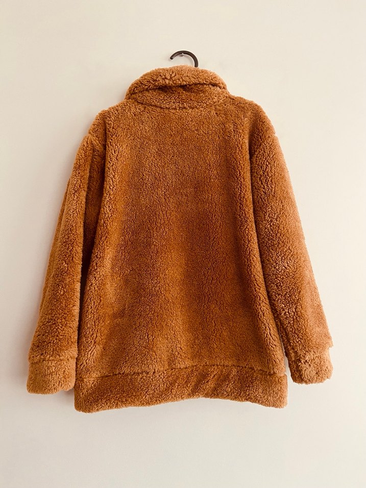 Kahverengi Kürklü Orijinal Levis Kadın Mont - Görsel 2