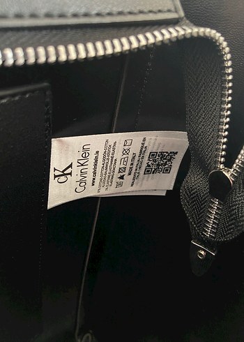 Calvin Klein Jeans Siyah Deri Kadın Çanta - Görsel 7