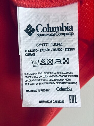 Columbia Orijinal Logolu Unisex Tişört - Görsel 6