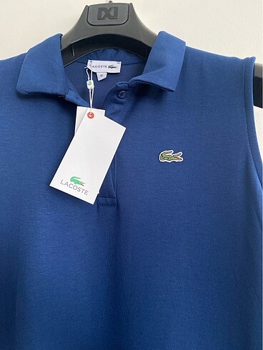 Lacoste Lacoste Lacivert Polo Yaka Elbise