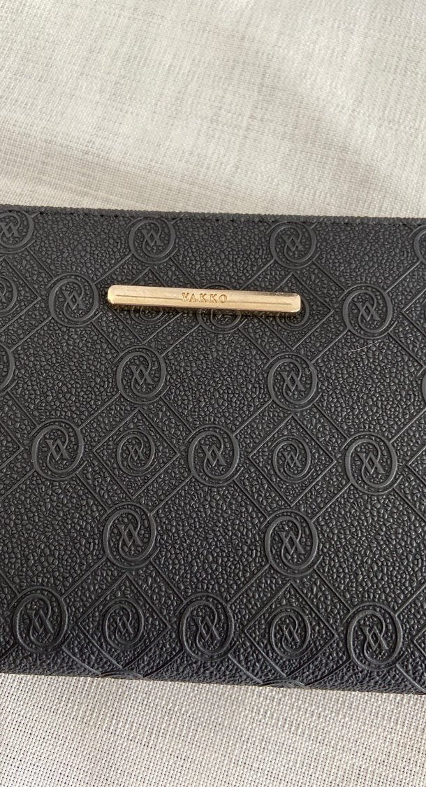 Vakko Siyah Yüzde 100 Deri Fermuarlı Kadın Cüzdan - Görsel 3