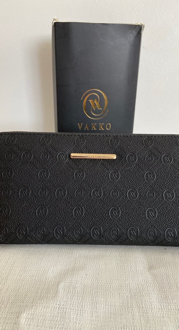 Vakko Siyah Yüzde 100 Deri Fermuarlı Kadın Cüzdan - Görsel 2