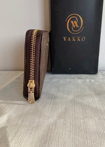 Vakko Kahverengi Deri Fermuarlı Kadın Cüzdanı - Görsel 4