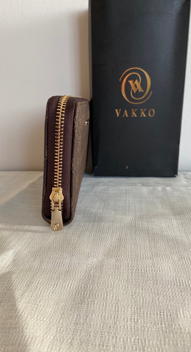 Vakko Kahverengi Deri Fermuarlı Kadın Cüzdanı - Görsel 4