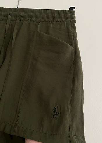 Ralp Lauren Kadın Haki Keten Şort - Görsel 3
