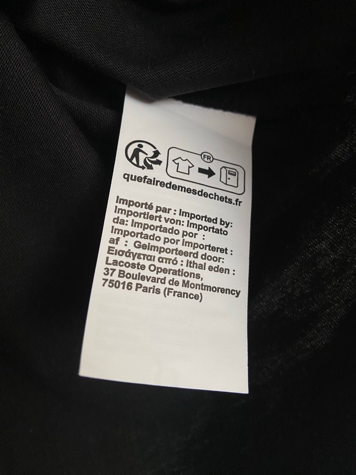 Lacoste İthal Orijinal Siyah Kadın Tişört - Görsel 3