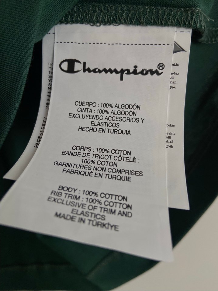 Champion Kadın V Yaka Koyu Yeşil Tişört - Görsel 4