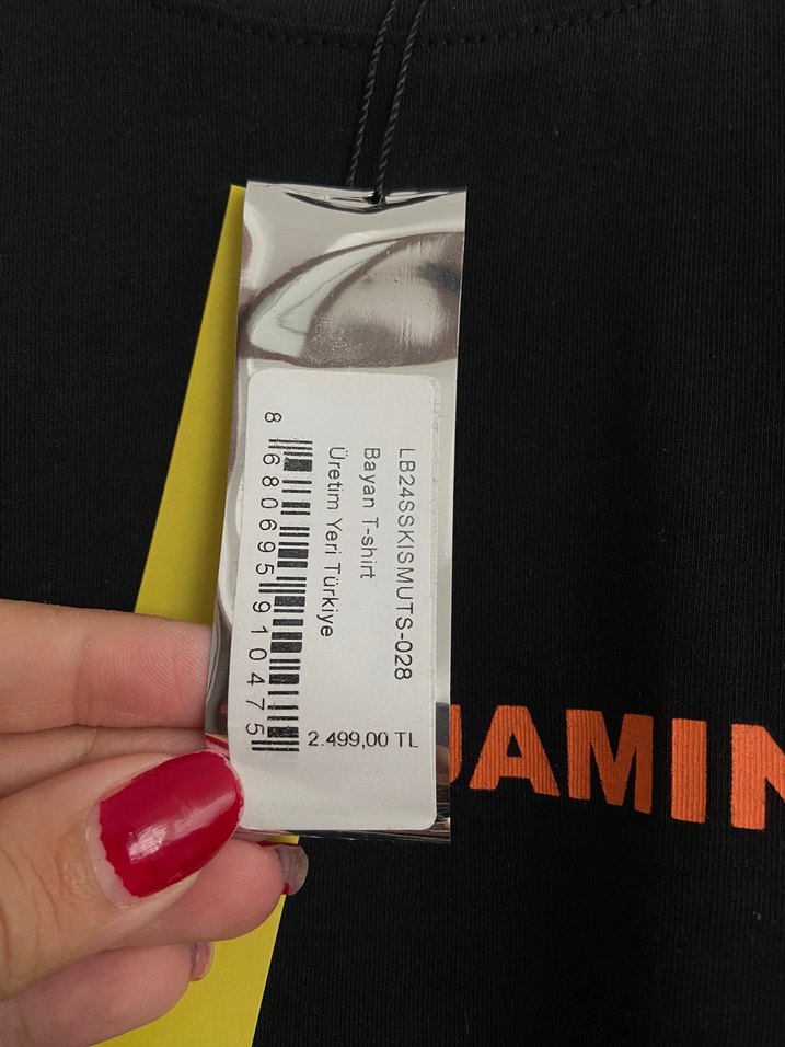 Les Benjamins Siyah Kadın Tişört - Görsel 5