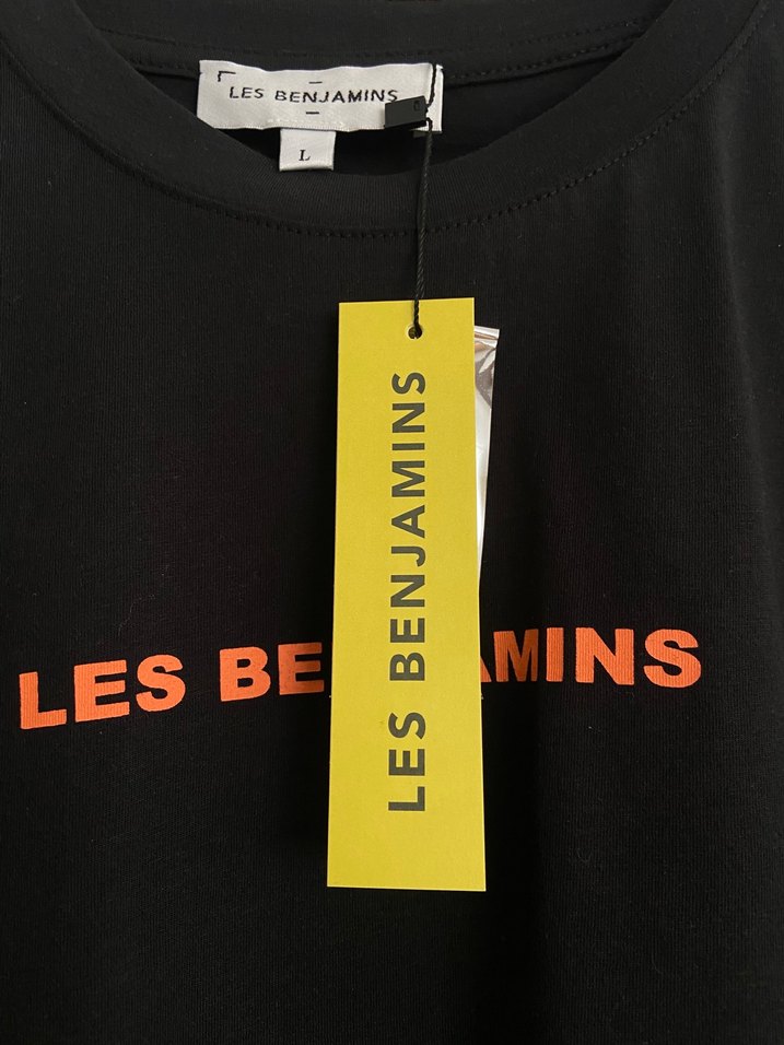 Les Benjamins Siyah Kadın Tişört - Görsel 4