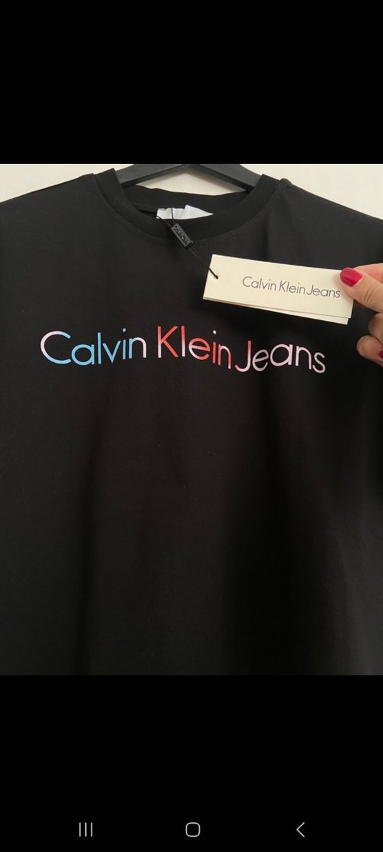 Calvin Klein Siyah Baskılı Kadın Tişört - Görsel 4