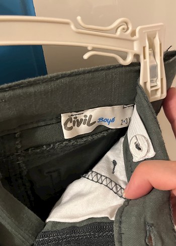 Haki Erkek Çocuk Kot Pantolon - Görsel 3