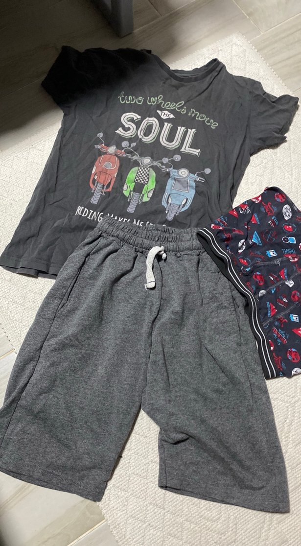 Hepsi nin fiyatı Erkek Gri Bol Kesim Keten Şort - Görsel 2