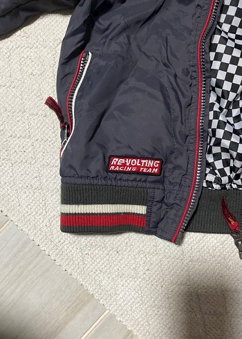 Erkek Çocuk Gri Fermuarlı Street Wear Ceket - Görsel 2