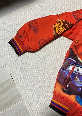 Renkli Baskılı Erkek Çocuk Fermuarlı Ceket - Görsel 2