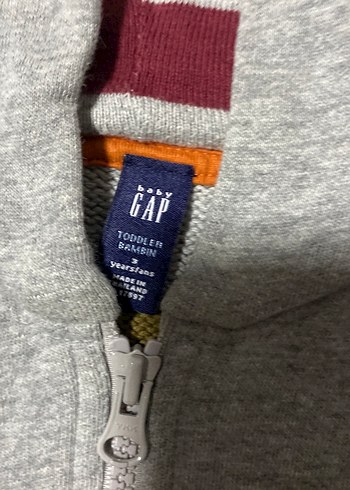 Kapüşonlu Gri Erkek Çocuk Örgü Sweatshirt - Görsel 2