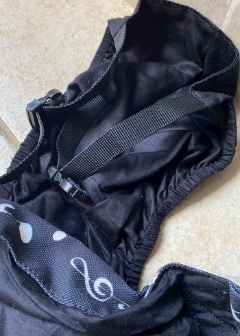 Siyah Bebek Taşıyıcı Müzik Desenli - Görsel 7