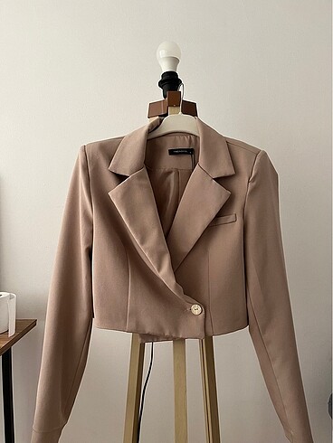 36 Beden camel Renk TRENDYOLMİLLA BLAZER CEKET
