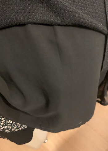 SİYAH ALTI ŞİFONLI BLUZ - Görsel 5