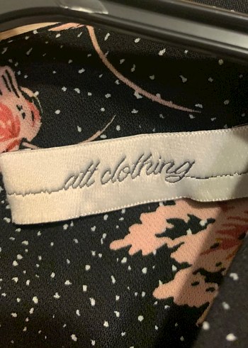 Pembe Çiçekli Bohem Uzun Kollu Midi Elbise - Görsel 7