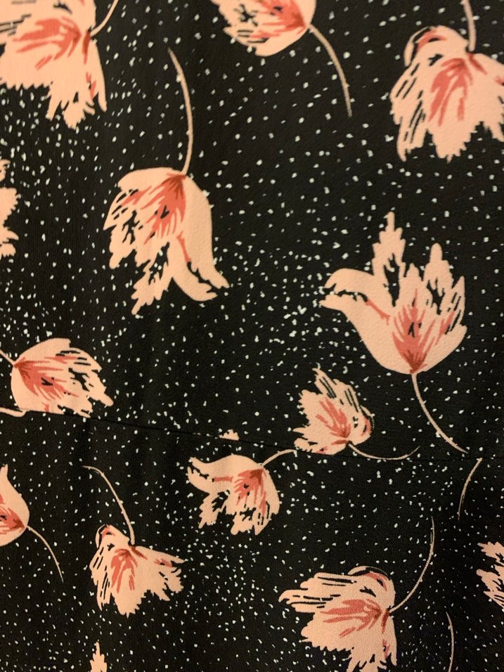 Pembe Çiçekli Bohem Uzun Kollu Midi Elbise - Görsel 5