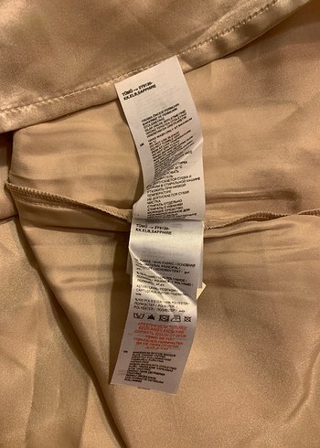 Somon Renkli Dantel Midi Straplez Abiye Elbise - Görsel 7