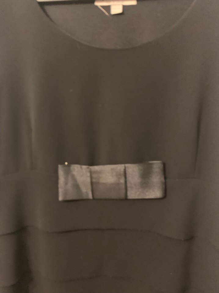 Siyah Kolsuz Kat Kat  Modelli Abiye Elbise - Görsel 4