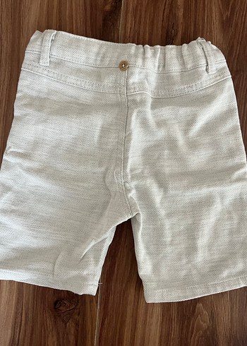 Bej Erkek Çocuk Keten Şort - Görsel 2