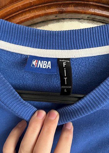 Kadın Mavi NBA Baskılı Sweatshirt - Görsel 2