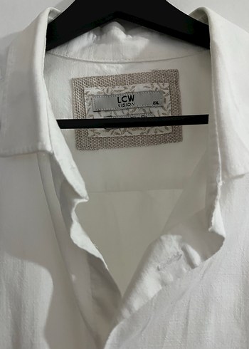 Düğmeli Beyaz  Erkek Gömlek - Görsel 2