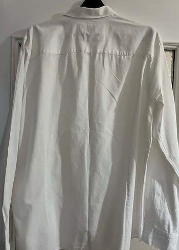 Düğmeli Beyaz  Erkek Gömlek - Görsel 3