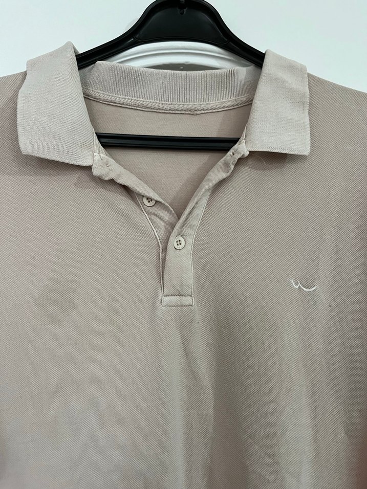 Bej Erkek  Polo Tişört - Görsel 2
