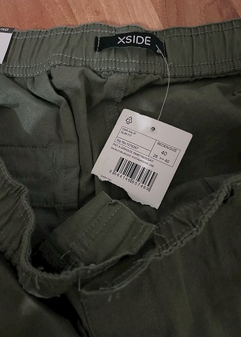 Erkek Kemerli Haki Street Wear Pantolon - Görsel 3