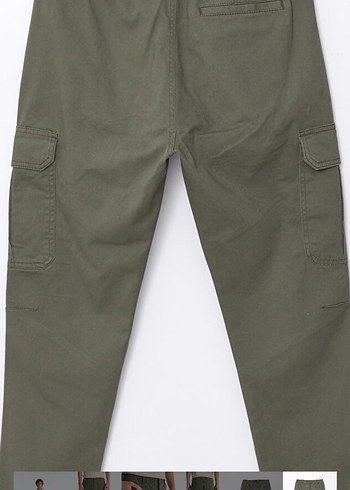 Erkek Kemerli Haki Street Wear Pantolon - Görsel 2