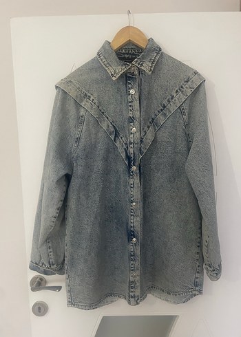 Gri Salaş Denim Ceket - Görsel 2