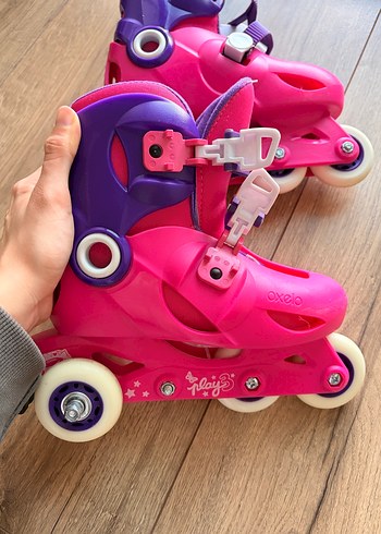 Renkli Pembe Çocuk Patenleri 32 numara - Görsel 4