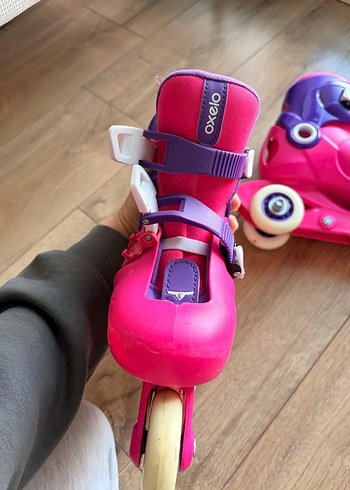 Renkli Pembe Çocuk Patenleri 32 numara - Görsel 5