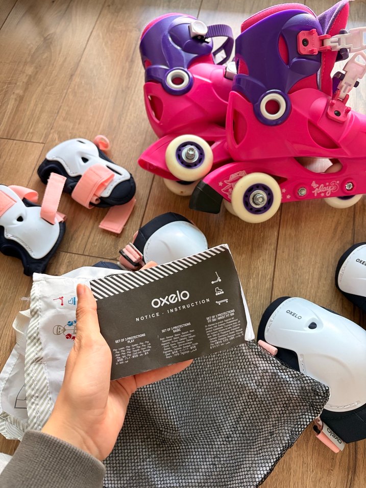 Renkli Pembe Çocuk Patenleri 32 numara - Görsel 3