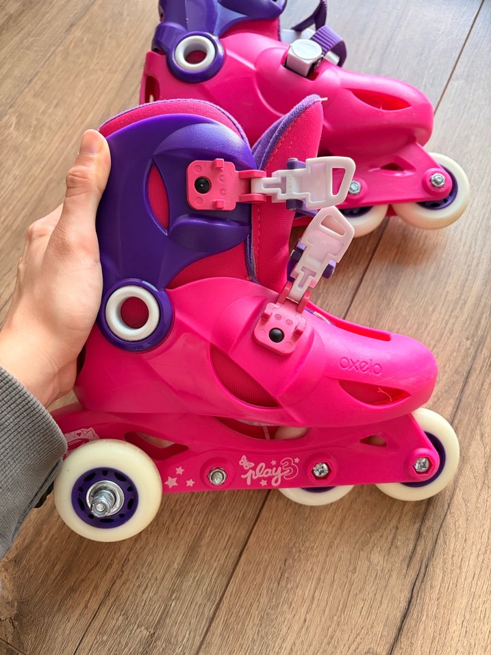 Renkli Pembe Çocuk Patenleri 32 numara - Görsel 4