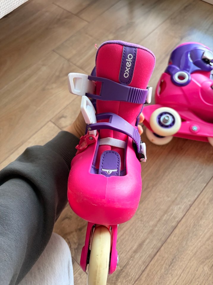 Renkli Pembe Çocuk Patenleri 32 numara - Görsel 5