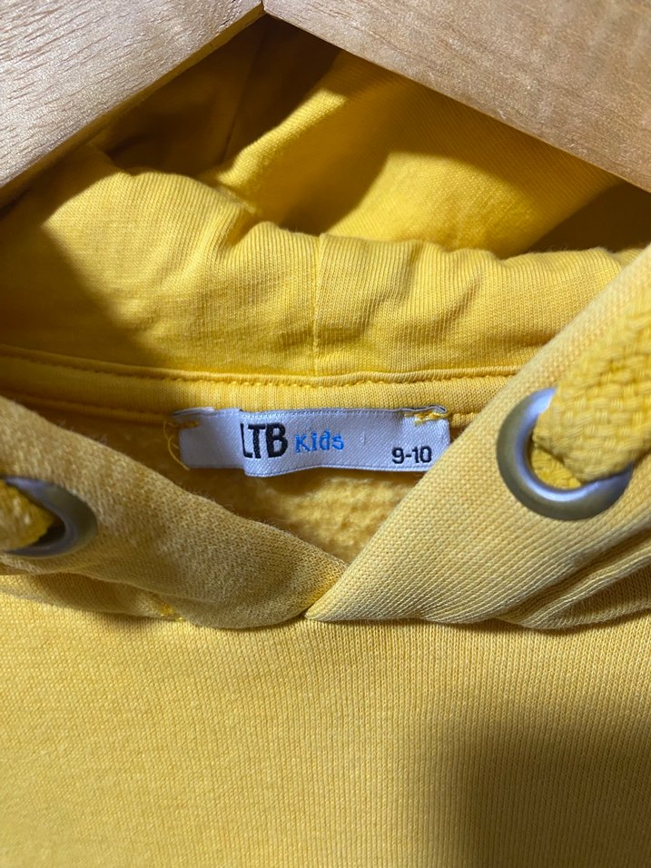 Sarı Kapüşonlu Erkek Çocuk Sweatshirt - Görsel 3