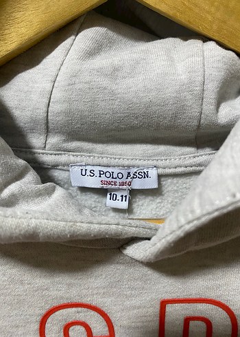 USPA Erkek Çocuk Gri Sweatshirt ve eşofman altı ikisi takım - Görsel 4