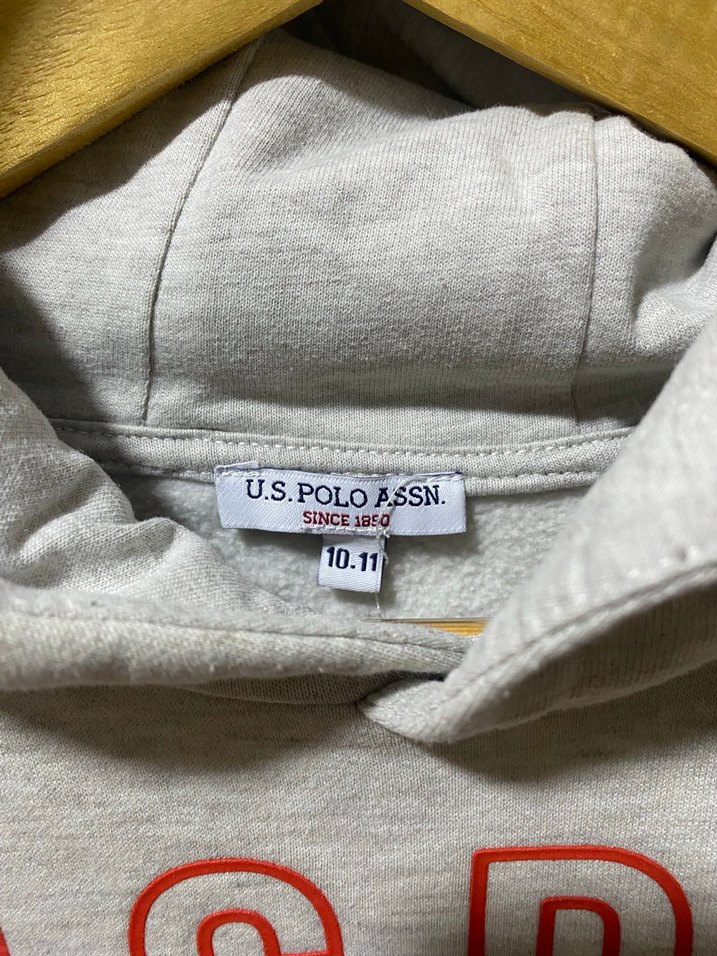 USPA Erkek Çocuk Gri Sweatshirt ve eşofman altı ikisi takım - Görsel 4